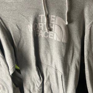 grey north face hoodie